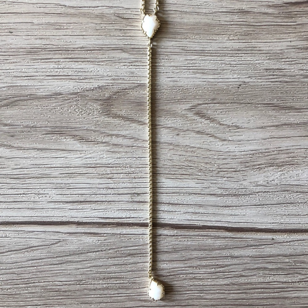 Kendra Scott gold Y necklace